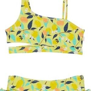 NWT Seafolly Asymmetrical Bikini Set (Lemon Soda)  - size 12 (= size 14 US)